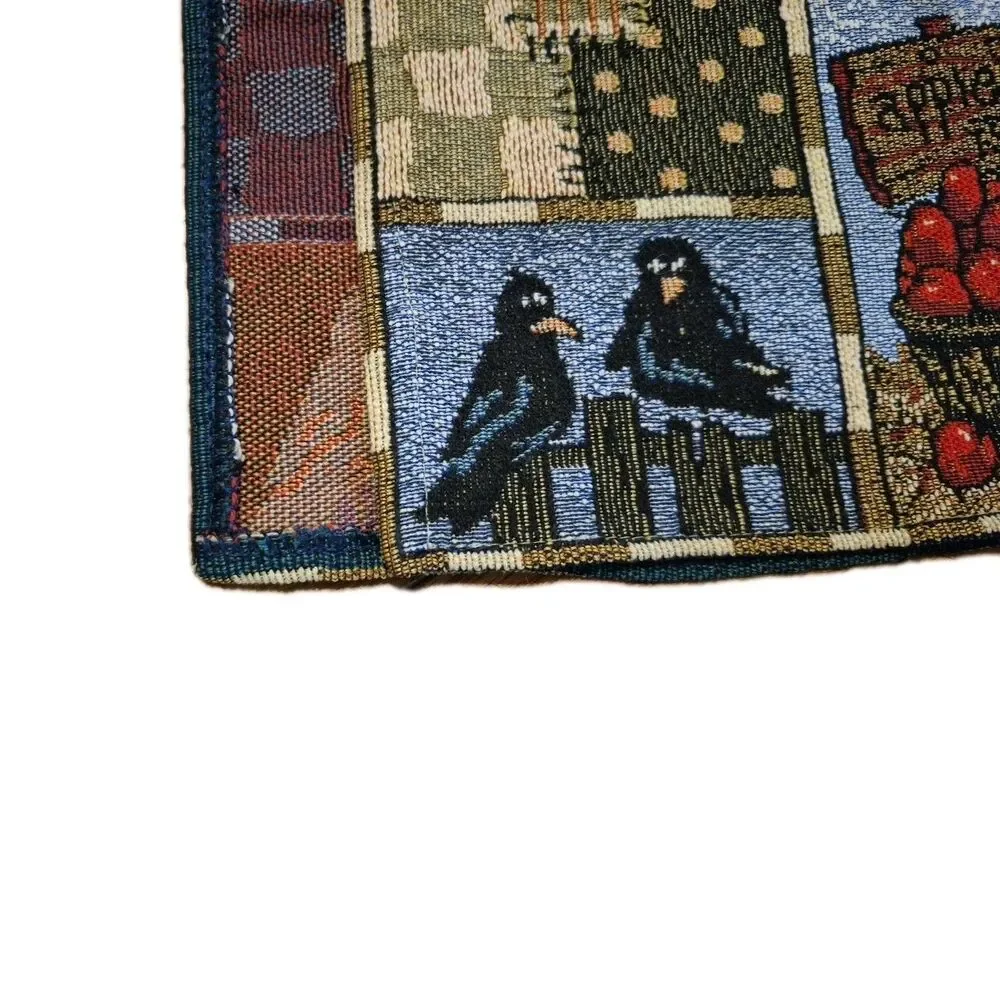 Scarecrow Pumpkins Fall Theme Table Runner No Frays 68